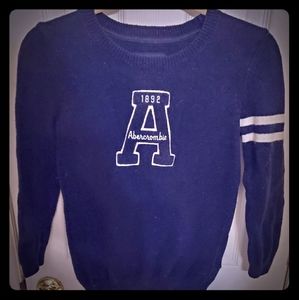 Varsity Letter "A" Abercrombie Navy Blue Sweater
